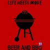 Men's Design By Humans July 4th Life Needs More BBQ By TeeShirtMadness T-Shirt - 2 of 2