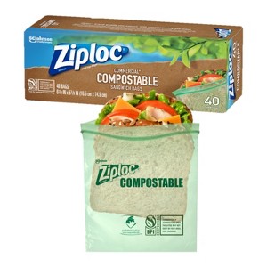 Ziploc Compostable Sandwich Bags - 40ct - 1 of 4