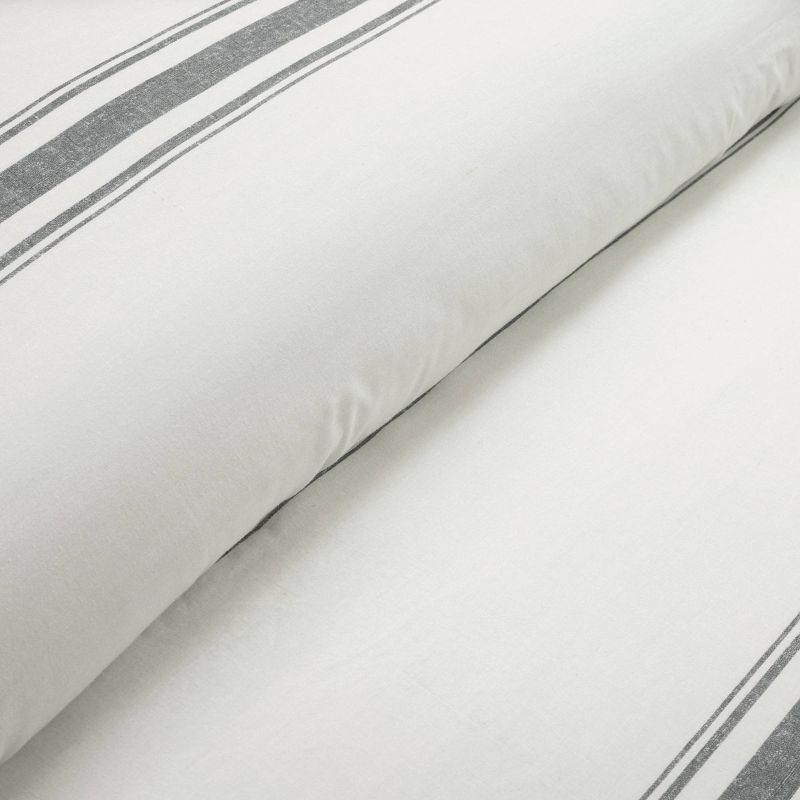 Farmhouse Stripe Reversible Cotton Comforter & Sham Set - Lush D&#233;cor, 4 of 18