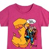 Girls' - Marvel - Thor Birthday Three Fitted Short Sleeve Graphic T-Shirt - 2 of 4