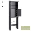 Celebalcony 74.8'' H Freestanding Over the Toilet Storage Over the Toilet Etageres Gray - 3 of 4