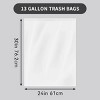 130 Bags 13 Gallon Expandable Heavy-Duty Plastic Multipurpose Disposable Garbage Bags-Super Strong, Leak-Resistant, And Odor-Proof For Bedroom - 4 of 4