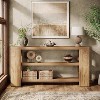 70.9" 3-Tier Extra Long Console Table, Narrow Wooden Sofa Table Behind Couch, Farmhouse Entry Foyer Table for Living Room, Hallway - 4 of 4