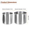 Unique Bargains Stainless Steel Round Adjustable Nonstick Cake Ring 2 Pcs - 2 of 4