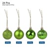 Unique Bargains Acrylic DIY Craft Party Christmas Tree Ornament Hanging Balls 1.18" 24 Pcs - 3 of 4