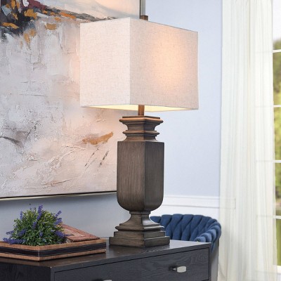 Dorthy Traditional Table Lamp: StyleCraft, Large Base, Medium Beige Shade, UL Listed
