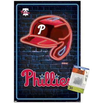 Trends International Mlb Philadelphia Phillies - Neon Helmet 23 Unframed  Wall Poster Print White Mounts Bundle 14.725 X 22.375 : Target