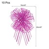 Unique Bargains Christmas Wedding Car Basket Gift Wrapping Big Organza Pull Bow 10 Pcs - 2 of 4