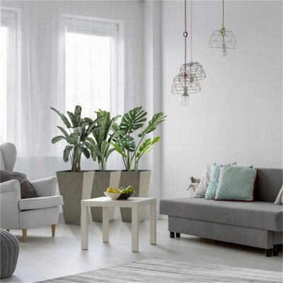 SKRAN Set of 3 Tall Planters with Drainage Hole,  Outdoor Flower Pots, Indoor Planters for Porch Patio and Deck