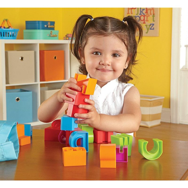 Learning Resources Letter Blocks, Fine Motor Toy, 36 Pieces, Ages 18 mos+, 6 of 8