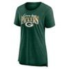 NFL Green Bay Packers Women's Heather Short Sleeve Scoop Neck Tri-Blend T-Shirt - 2 of 3