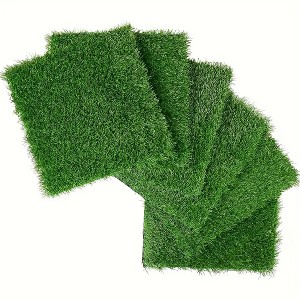 NAYSAYE 36pcs Interlocking Artificial Grass Tiles 12" x 12" Fake Turf Squares for Patio Balcony Backyard Indoor Outdoor Pet Play Area - 1 of 4