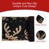 Christmas Kitchen Rug Mat Set, Non Slip Decorative Merry Christmas Floor Mat Winter Decor Low-Profile,17"x29"+17"x47", Red - 2 of 4