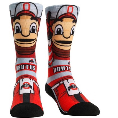 Rock Em Elite Ohio State HyperOptic Mascot NCAA Licensed Crew Socks (L/XL)