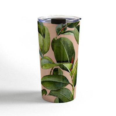 Marta Barragan Camarasa Christmas Botany 001 Travel Mug 20 oz Stainless  Steel Travel Mug - Deny Designs