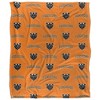 Mercer University Logo Pattern Silky Touch Blanket White 50x60 - 2 of 4