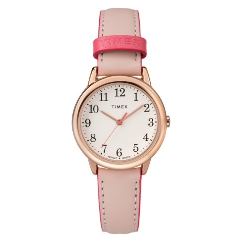 Timex pink hotsell dial watch