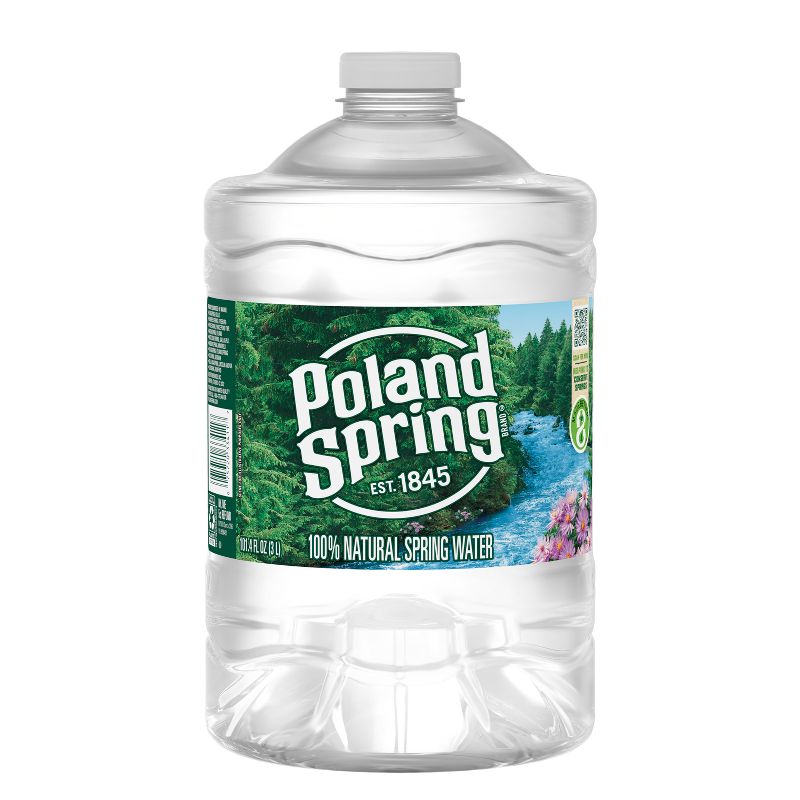 Poland Spring Brand 100% Natural Spring Water - 101.4 fl oz Jug, 1 of 10