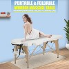 FDW Massage Table 2 Fold Portable Massage Table Spa Bed Massage Bed Height Adjustable Salon Tattoo Bed Lightweight Spa Table with Carry Case - 2 of 4