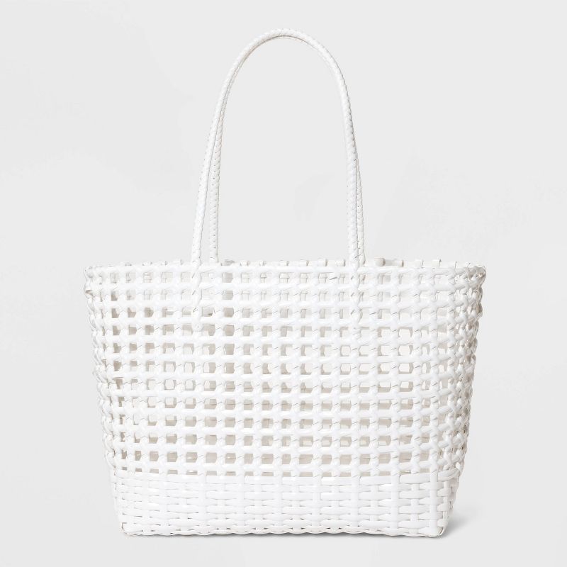 Woven Cage Tote Bag - Shade & Shore™, 1 of 7