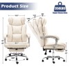 Rbied Ergonomic Office Chair Home Desk Chair with Retractable Footrest and Adjustable Backrest, Reclining Office Chair with Linkage Armrest - 4 of 4