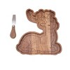 C&F Home Reindeer Shaped Wooden Serving Board with Spreader, 10.75 x11.00-in. - image 3 of 4