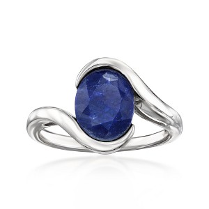 Ross-Simons 3.20 Carat Sapphire Ring in Sterling Silver - 1 of 4