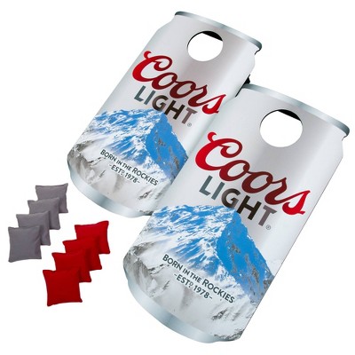 Coors Light Can Cornhole Bean Bag Toss Game