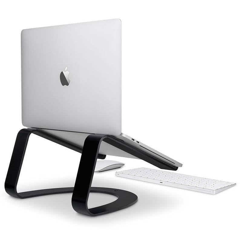 Twelve South Curve for MacBooks and Laptops Ergonomic desktop cooling stand for home or office, matte black, 2 of 5