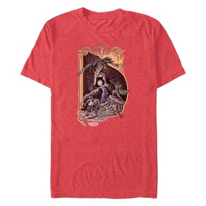 Men's Stranger Things Artistic Demogorgon Fight T-Shirt - 1 of 4