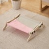 Cat Window Sill Perch, Cat Window Hammock Load Capacity 18Kg and One-Step Sliding Clamping Slot Adjustable Pet Bed for Windowsill Bedside Cabinet - 2 of 4