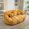 NicBex 64 Inch Loveseat,Modern Chenille Fabric Loveseat Sofa Lounger High Back,Bean Bag Chair Couch for Living Room - 3 of 4
