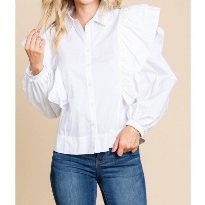 Women's Solid Top with Collared Neck - Jodifl
