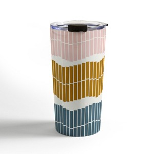 June Journal Pastel Piano Keys 20 oz Stainless Steel Travel Mug - Deny Designs - 1 of 4