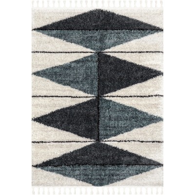 Nuloom Kali Shaggy Diamond Tassel Area Rug