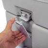 SEVOBAL Toilet Seats Large-Capacity Dual-Water-Tank Portable Toilet Press To Flush Slide Lock For Odor Control, Grey, 15.75"*13.39"*16.14" - 3 of 4