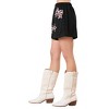 Women's Sequin Football Bow Shorts - Peach Love - 2 of 3