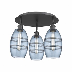 Vaz - 3 Light Flush Mount In Industrial Style-9.13 Inches Tall and 17.63 Inches Wide - 1 of 1