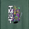 Women's - Teenage Mutant Ninja Turtles - Donatello, Raphael, Leonardo, & Michelangelo Lightweight French Terry Wide Neck Long Sleeve Shirt - 2 of 4