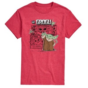 Men's - Star Wars - The Mandalorian Grogu Comic Short Sleeve Graphic T-Shirt - 1 of 4