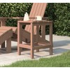 vidaXL Patio Adirondack Table, Brown 15"x15"x18.1" HDPE - 2 of 4