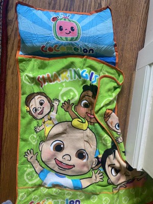 CocoMelon 3 In 1 Slumber Bag - Nap Mat And Pillow - Inc Name Label - Brand  New