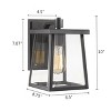 Chloe Lighting Gabriel Transitional 1 Light Textured Black Outdoor Wall Sconce 10" Tall - 4 of 4