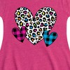 Girls' - Instant Message - Patterned Hearts Fit & Flair Cap Sleeve Graphic Dress - 2 of 4