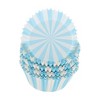 Unique Bargains Stripes Print Disposable Baking Cups Greaseproof Paper 1.97"x1.18" 100 Pcs - 3 of 4