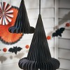 tag Small Black Witch Hat Paper Decor - Halloween Decorative Sculpture, 6" x 6" x 8" - Holiday Home Decor - 2 of 3