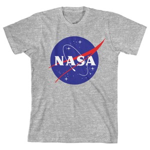 NASA Logo Boy's Athletic Heather T-shirt - 1 of 1