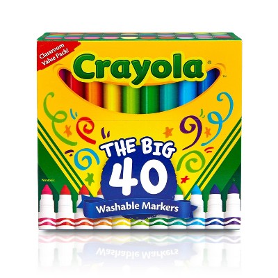 Crayola Ultraclean Broadline Markers 40ct