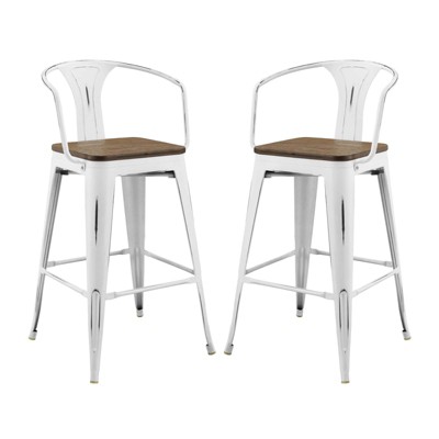 Modway Promenade Bar Stool Set of 2