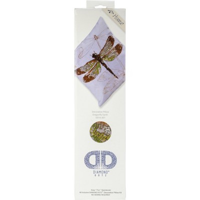 Diamond Dotz Diamond Embroidery Pillow Facet Art Kit-Dragonfly Earth